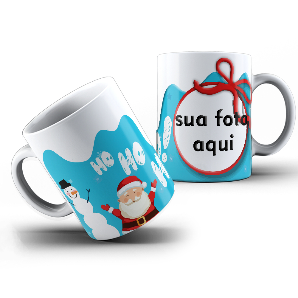 Caneca Feliz Natal Com Foto Personalizado Natal Com Família Presente Caneca Para Amigo Secreto Natal