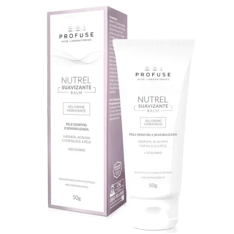 Gel Creme Hidratante Profuse Nutrel Suavizante Balm Peles Sensíveis 50g