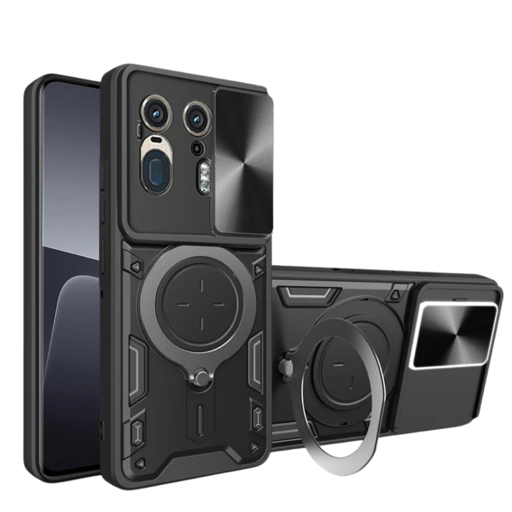 Capa Capinha Militar Para smartphone Motorola Moto Edge 50 Ultra Com Suporte e Proteção de Câmera