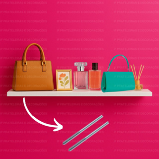 Prateleira Mdf 100x20 Suporte Invisível - Decoração em Oferta na Shopee