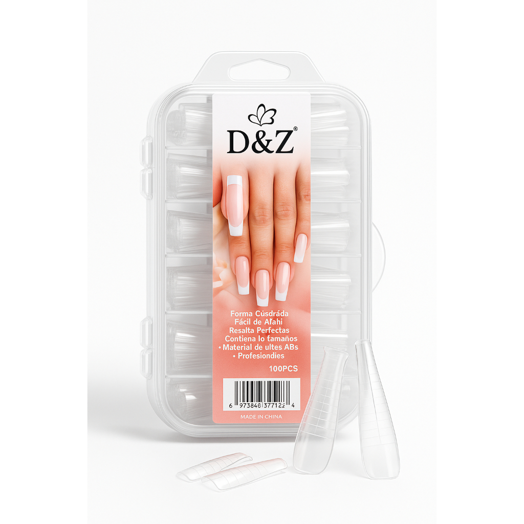 Molde F1 Transparente D&Z – Formato Bailarina – Para Alongamento de Unhas em Oferta na Shopee