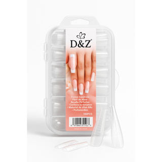 Molde F1 Transparente D&Z – Formato Bailarina – Para Alongamento de Unhas em Oferta na Shopee