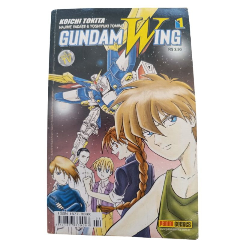 Mangá Gundam Wing n°1 Edição Papel Jornal Editora Panini 2002