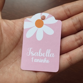 Tag Personalizada para Lembrancinha Margarida - Aniversário - Festa Infantil - Chá Revelação em Oferta na Shopee