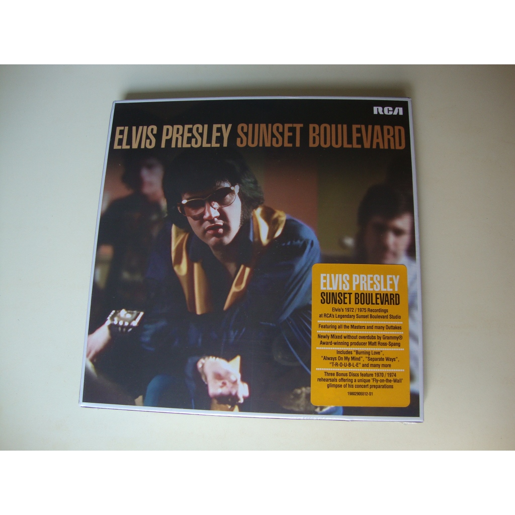 Box 5 CDs - Elvis Presley - Sunset Boulevard - Importado, Lacrado