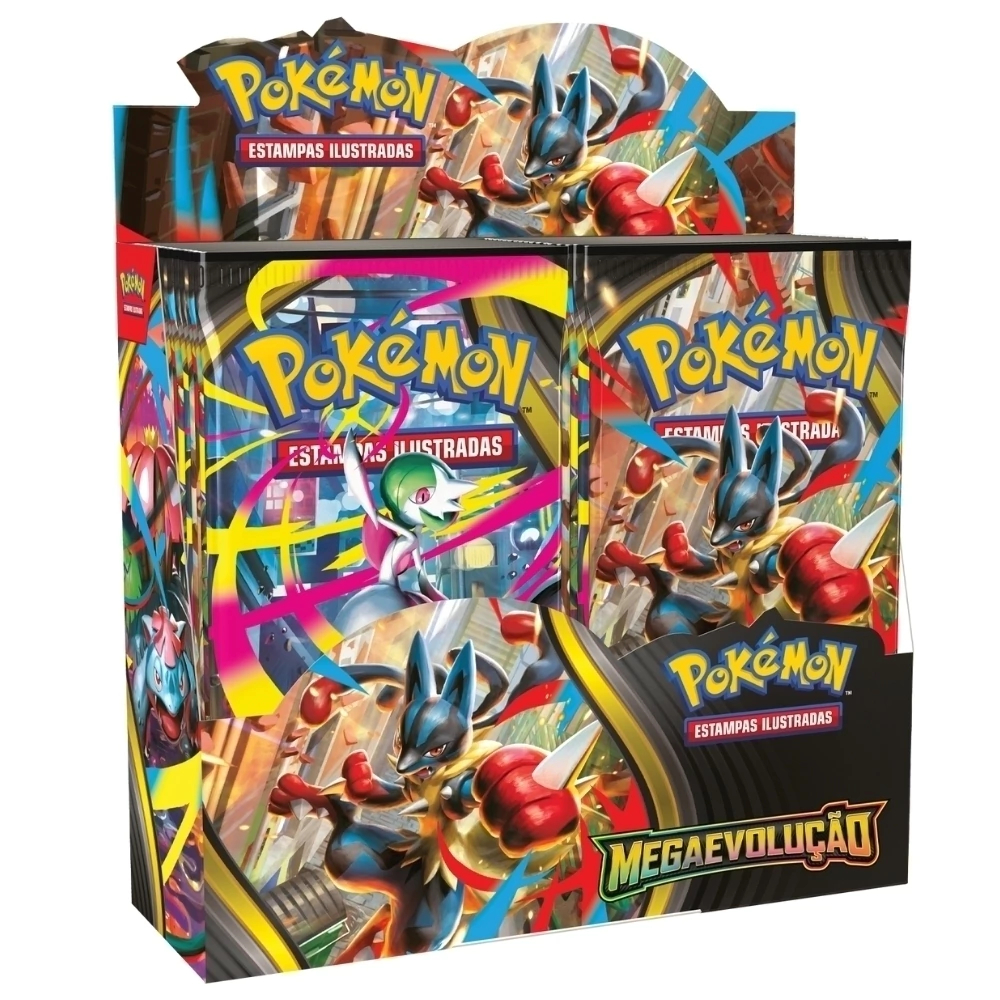 Box Pokémon 36 Boosters Mega Evolução - Cartas TCG Copag Lacrado Promoção