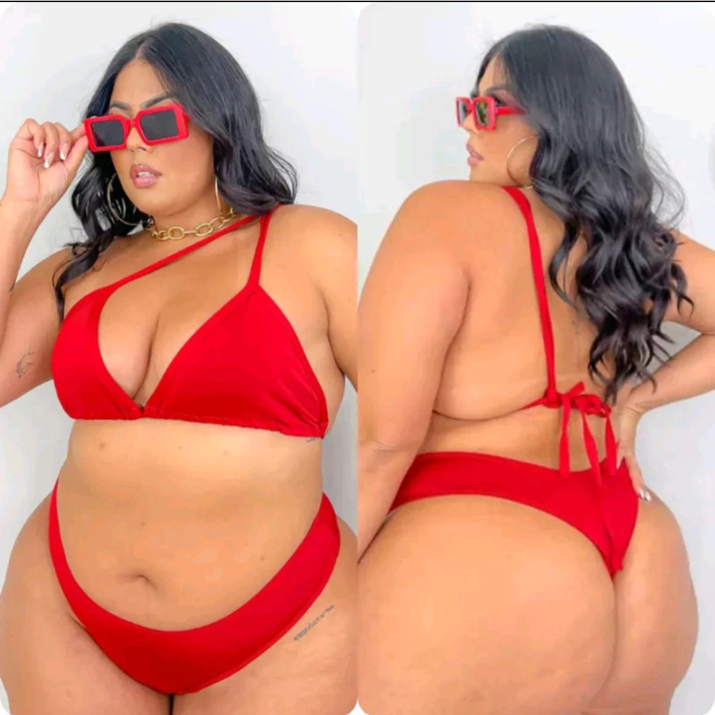 Biquini plus size fio dental em Oferta na Shopee