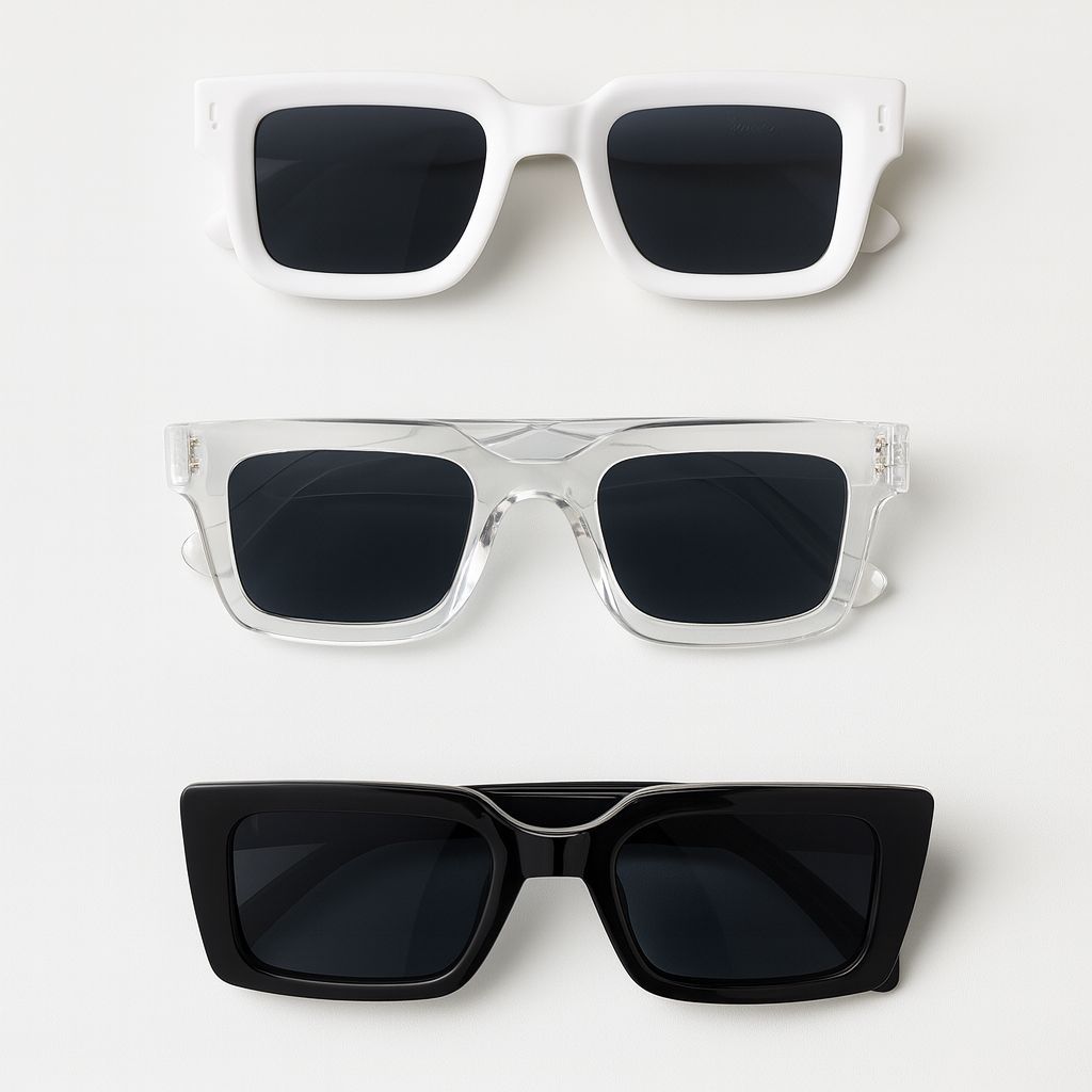 Oculos de sol quadrado retro vintage unissex retro proteçao uv400