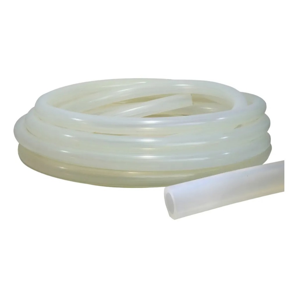 Mangueira Tubo 100% Silicone Retorno agua Cafeteiras 8x12mm - 1 Metro