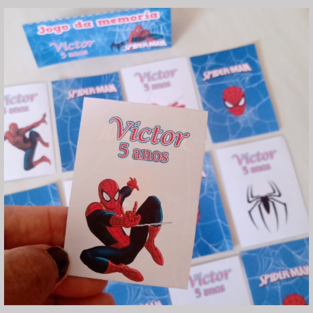 10/20/30/40 jogos da memória Homem Aranha personalizados para festas temático lembrancinhas mimos aniversario infantil