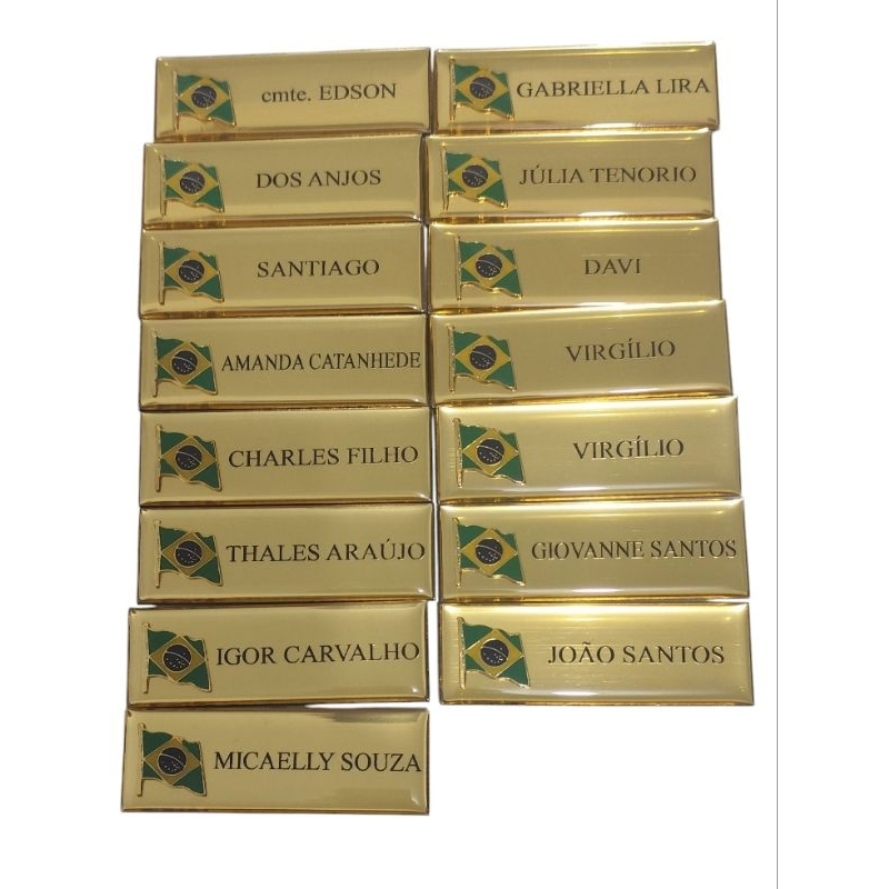 plaqueta tarjeta identificação resinada em Oferta na Shopee