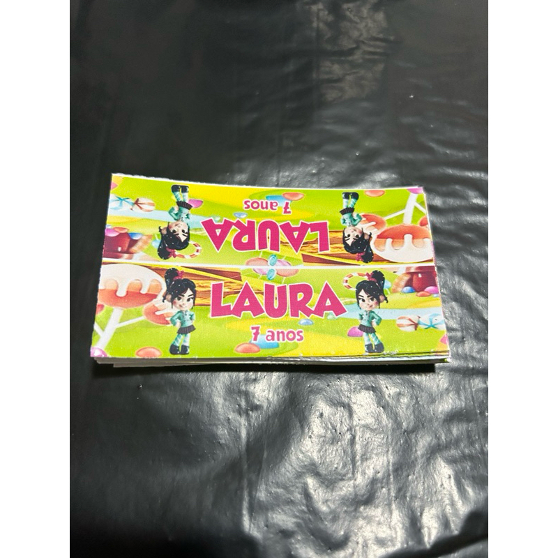 50 lapelas personalizadas Vanellope em Oferta na Shopee