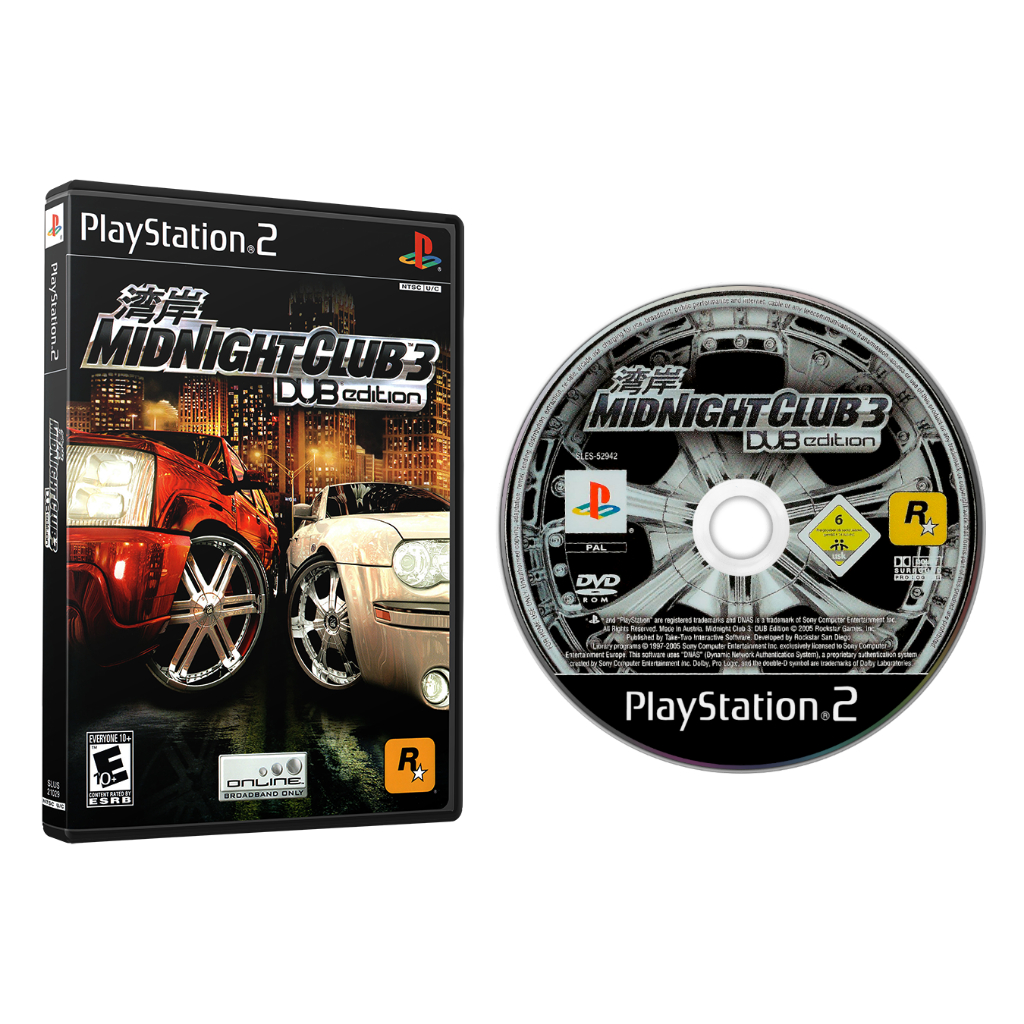 Jogo Midnight Club 3 Dub Edition Para PS2 Playstation 2