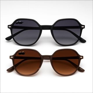 oculos de sol redondo estilo empresarial vintage retro unisse proteçao uv400