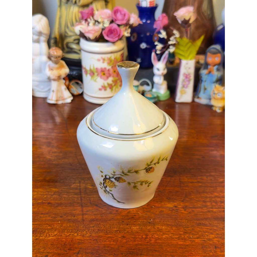 Açucareiro em antiga porcelana Pozzani.