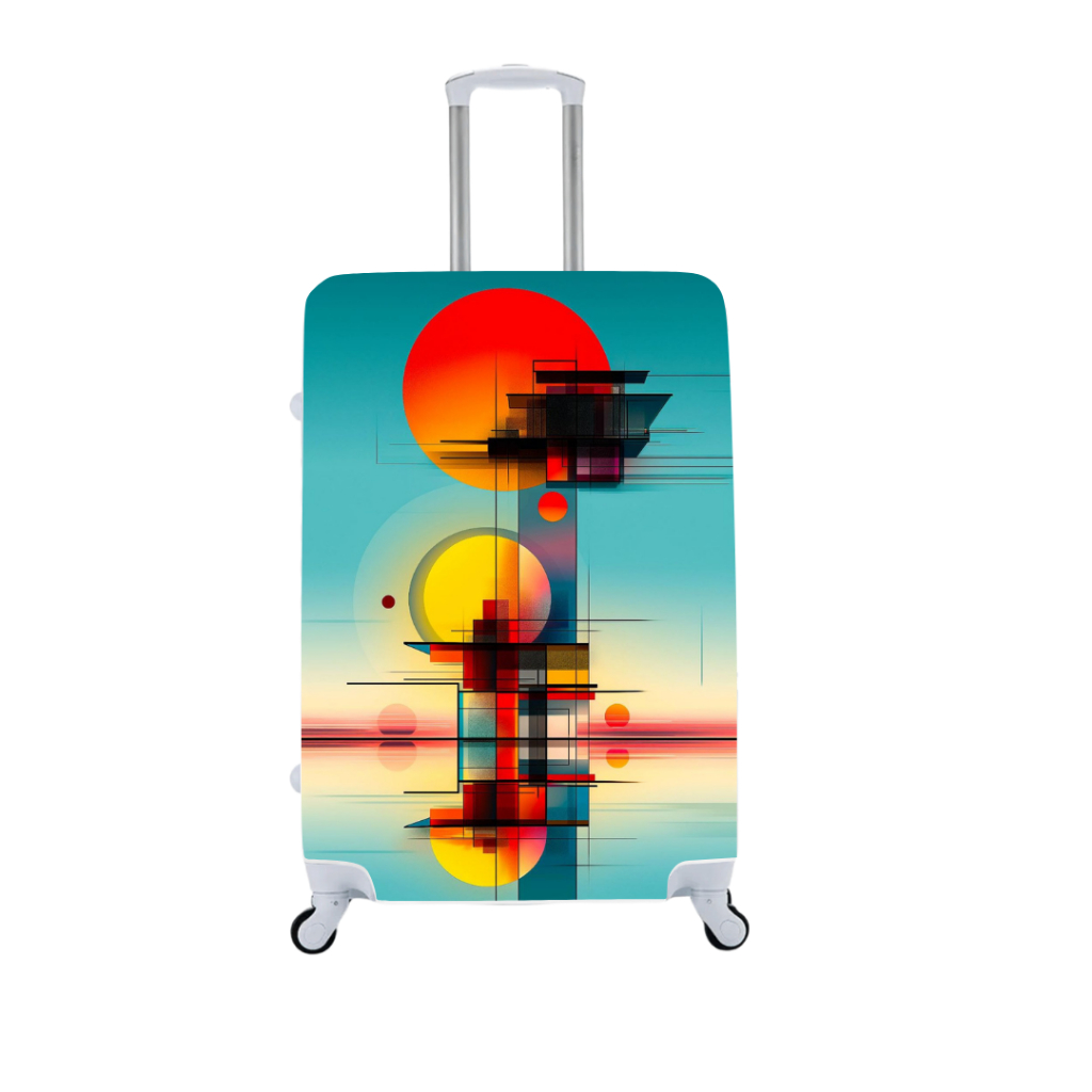 Capa de Mala Artes Abstratas e Minimalistas – Proteção e Estilo Moderno — imagem 2 de 2
