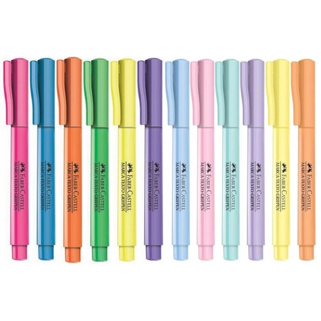 Caneta Marca Texto Faber-Castell Grifpen – 6 Cores Neon ou Pastel (Original) em Oferta na Shopee