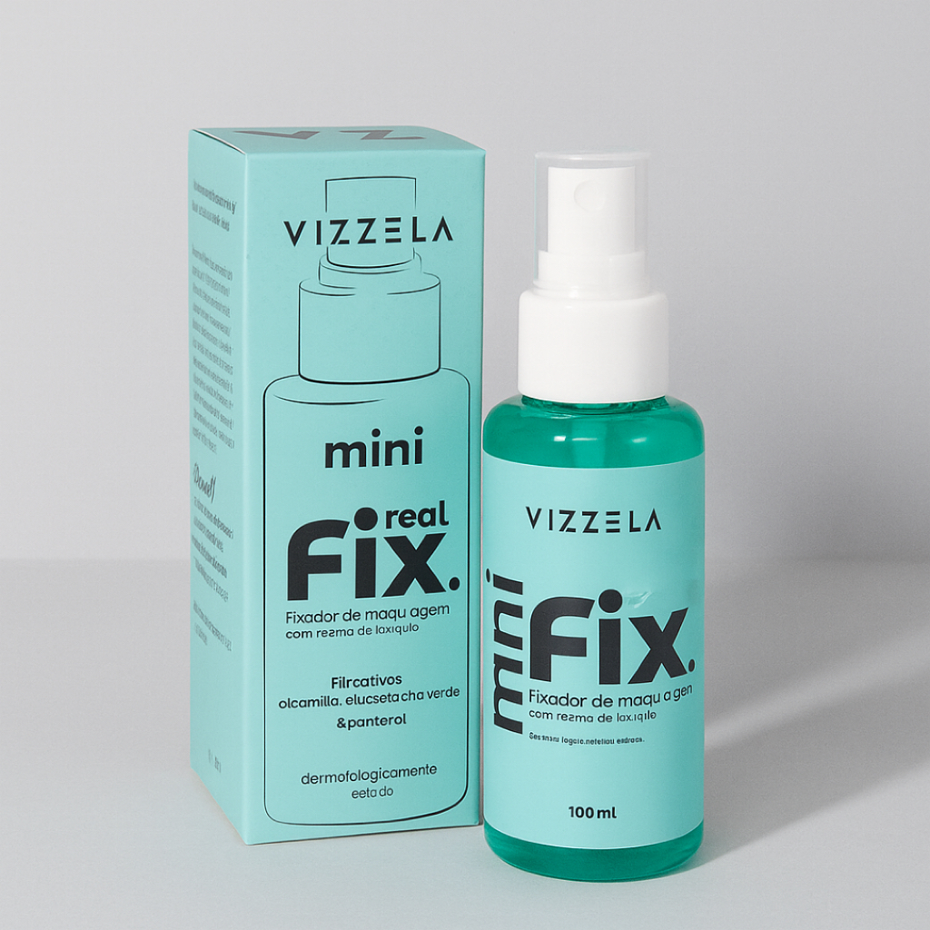 Mini Fixador de Maquiagem Real Fix VIZZELA 100ml