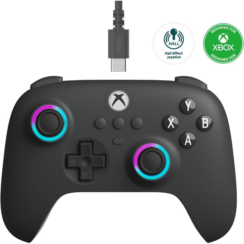 Controle Xbox Series 8BitDo ULTIMATE C RGB Para Xbox Series e Windows 10/11 Hall Effect(Com 1 Mês de Game Pass Ultimate)