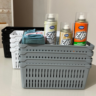 Kit Cestinha Oganizadora Lavanderia Multiuso Organizador  Banheiro Armario Cozinha em Oferta na Shopee