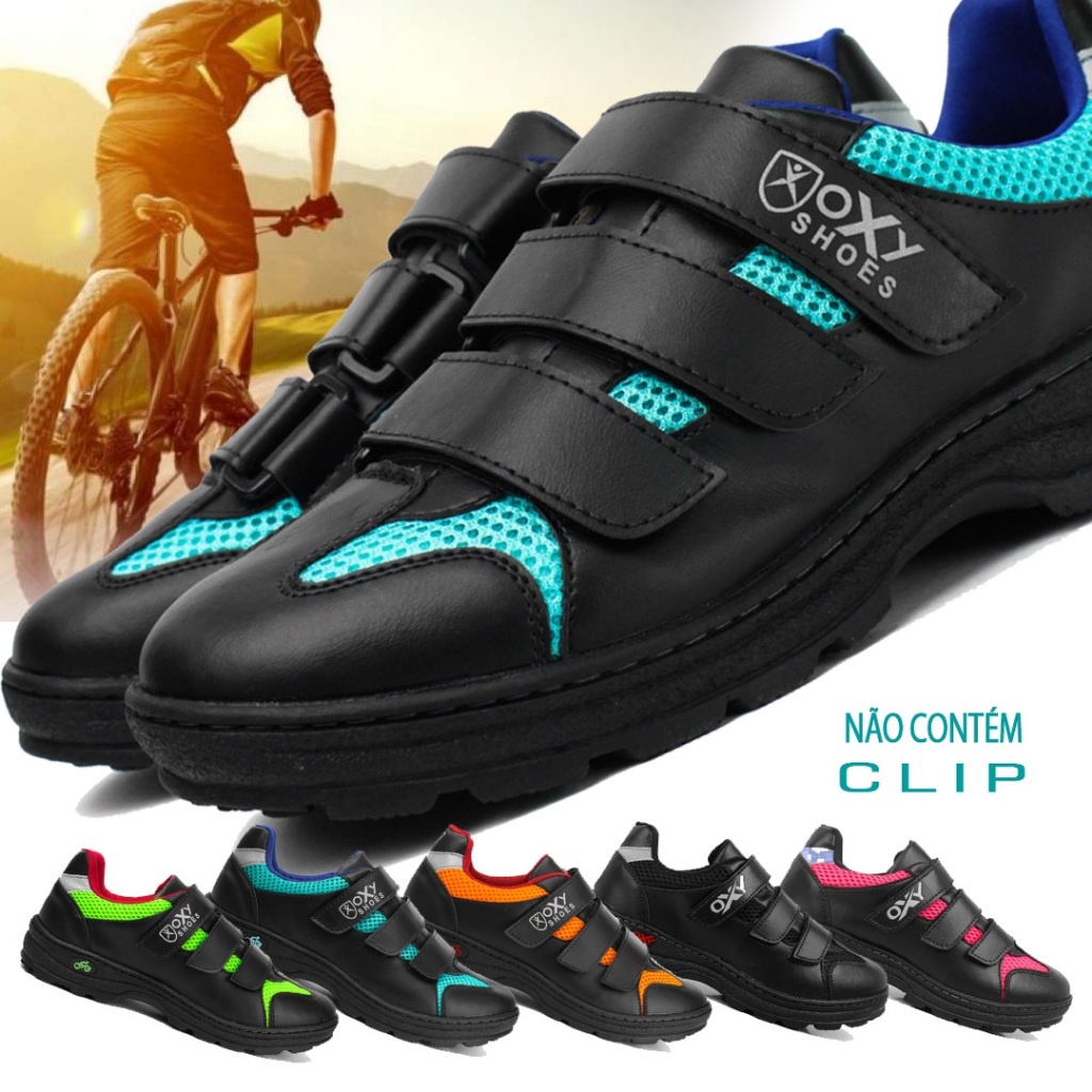 Sapatilhas de Ciclismo Sem Clip Mtb Speed Downhill Bike Feminina Masculina Ciclista Pedal Bicicleta