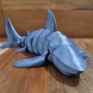 Brinquedo Tubarão Todo Articulado 3D 23cm Shark Jaws Bruce em Oferta na Shopee