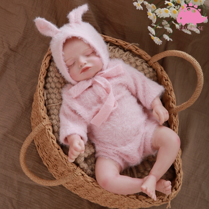 Boneca bebê reborn realidade 100% silicone virgem menina 48cm rosa crianças bonecas ZAVANESE em Oferta na Shopee