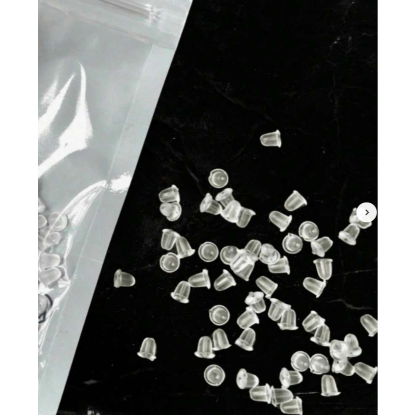 30 Pares de Tarraxa Silicone Baby, Tarraxa de Orelha, Tarracha Antialérgica, Tarracha para Orelha Transparente, Tarracha