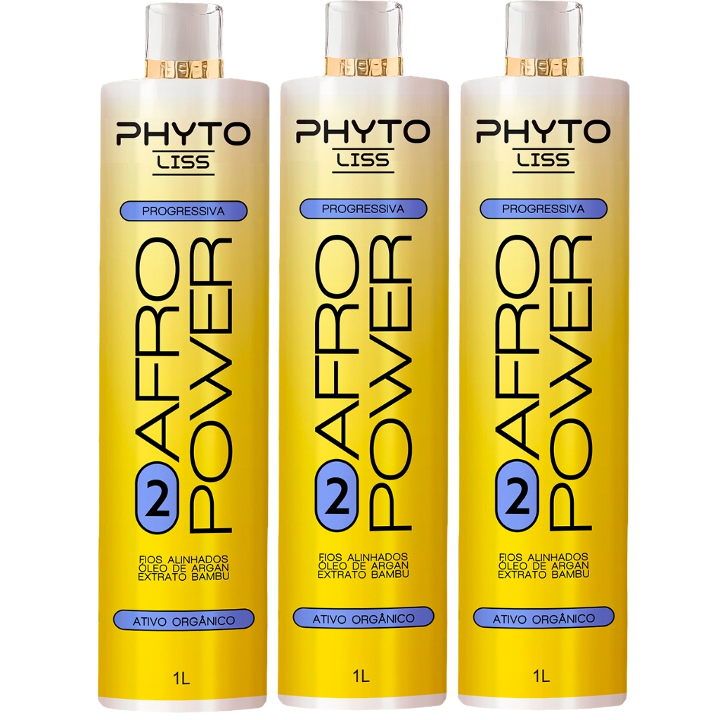 Kit 3X Selagen Afro Liss Orgânica Sem formol 1000ml