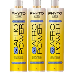 Kit 3X Selagen Afro Liss Orgânica Sem formol 1000ml
