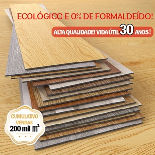 Kit 36 Adesivo de Piso Madeira Moderno Antiderrapante Lavável 91,4x15,2cm vinílico 1.5mm cobertura5㎡ em Oferta na Shopee