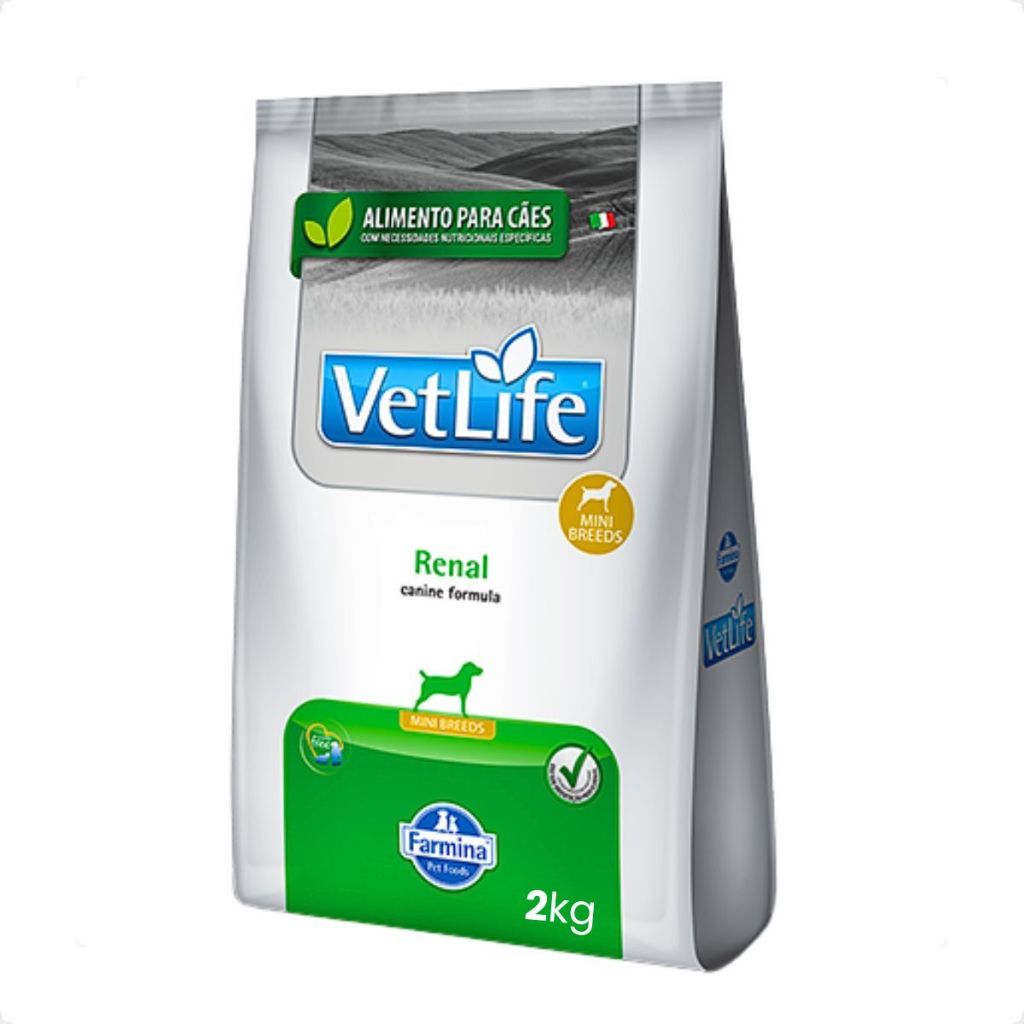 Ração Vet Life Natural Renal para Cães Mini - 2 Kg em Oferta na Shopee