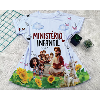 Camiseta/blusa/T-shirt MINISTÉRIO INFANTIL camisa Feminina em Oferta na Shopee