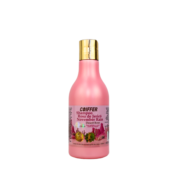 Shampoo Rosa de Jericó November Rain Coiffer 300ml -Limpa HIdrata e Nutre