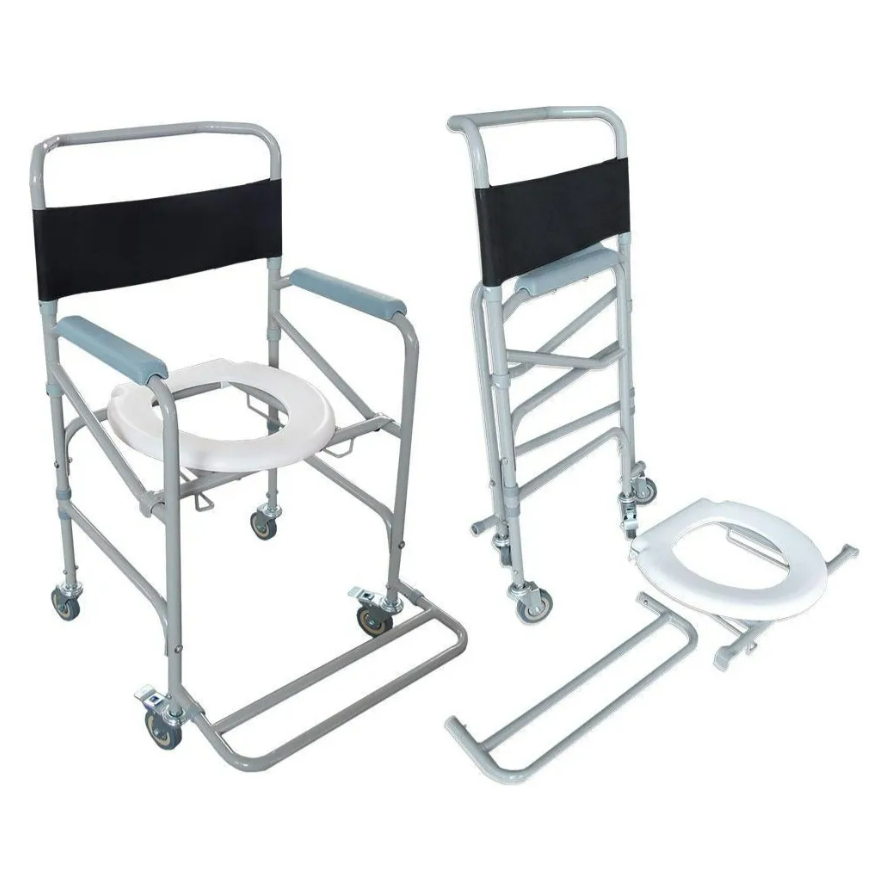 Cadeira De Banho Higiênica Dobrável Até 120 Kg D40 Dellamed