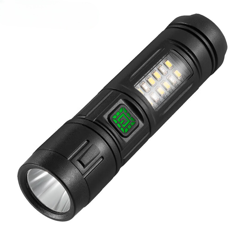 Mini Lanterna Tática Led Recarregável USB-C 7 Modos Luz Forte