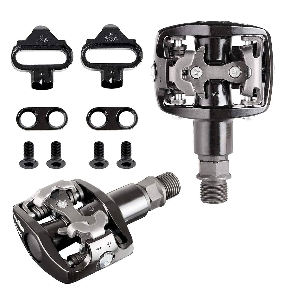 Pedal Clip Wellgo MTB WPD-823 com Tacos – Dupla Face, Alumínio, Rolamento Selado
