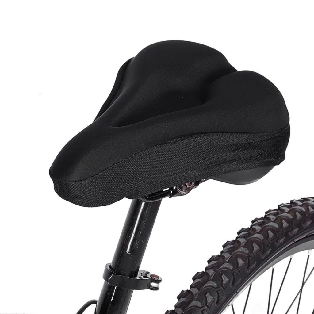 Capa Para Banco Selim Bike Gel Silicone Ajustável Almofada Forro P/ Bicicleta Ciclismo Confortável
