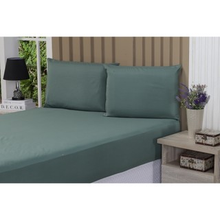 jogo de cama casal QUEEN 1,98m x 1,58m x 40cm altura kit lençol com elástico e fronhas 40…