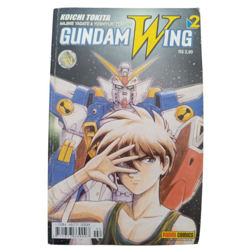 Mangá Gundam Wing n°2 Edição Papel Jornal Editora Panini 2002