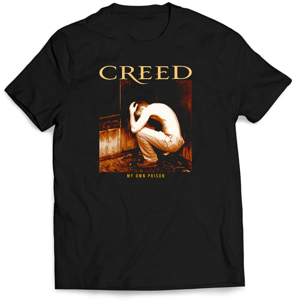 Camiseta Creed Álbum My Own Prison 100% Algodão Unissex Estampa Halftone