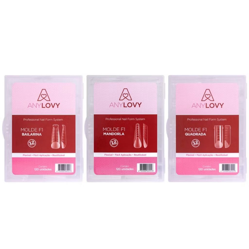 Moldes F1 Anylovy Bailarina Mandorla e Quadrada em Oferta na Shopee