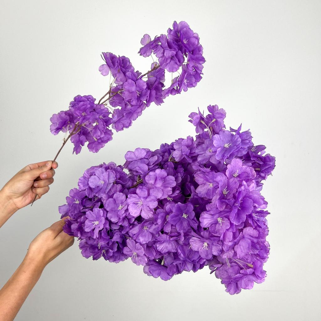 Flor Cerejeira - 1 Galho planta artificial Decoração Casa -A-520 ROXO em Oferta na Shopee