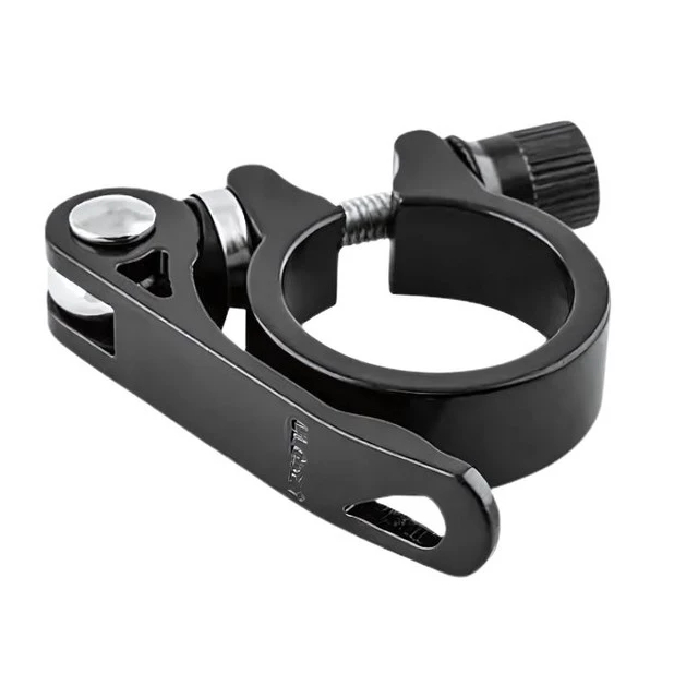 Abraçadeira 31,8mm De Alumínio Para Canote 27,2mm De Selim Com Blocagem Preta Bicicleta