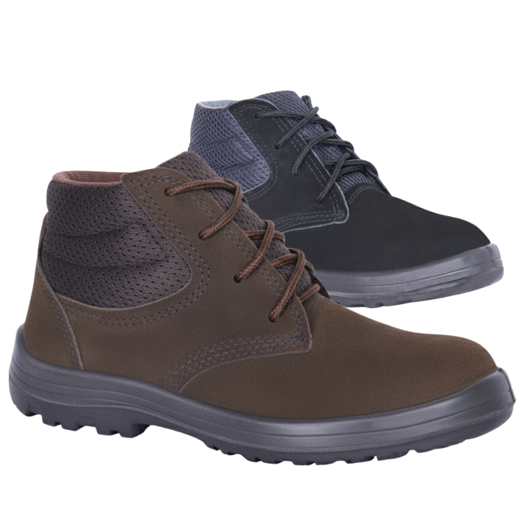 Bota Botina de Segurança EPI Para Trabalho Imbiseg Nobuck Bico PVC