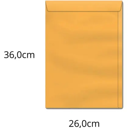 Envelope 260X360 Saco Kraft Ouro Caixa com 250 Unidades