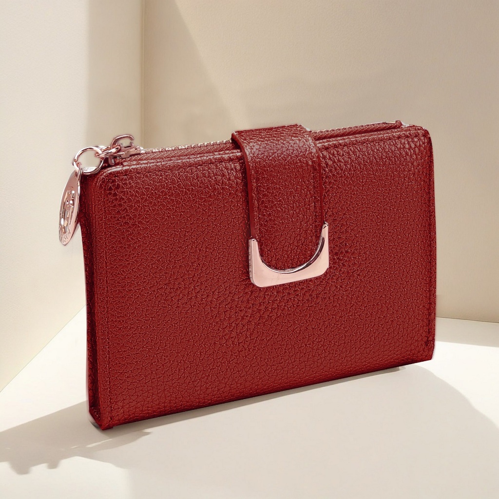 Carteira Curta Cor Sólida Vintage , Porta Moedas Bifold Portátil Cartões De Crédito Feminino ld58 em Oferta na Shopee