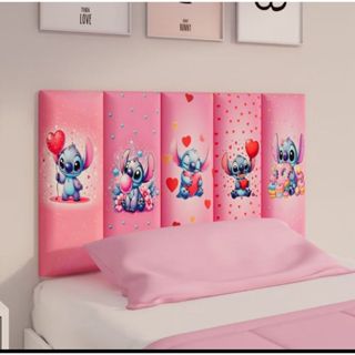Cabeceira De Cama Painel Decorativo Solteiro Casal Padrão Queen Quarto Stitch Casa e Decoração em Oferta na Shopee