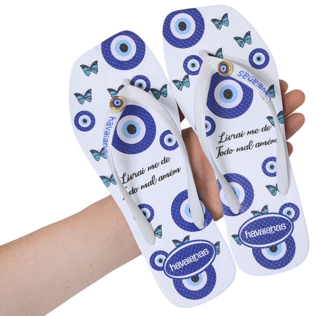 Chinelo Feminino Adulto Quadrado Personalizado Estampado Macio Leve Dia a Dia em Oferta na Shopee