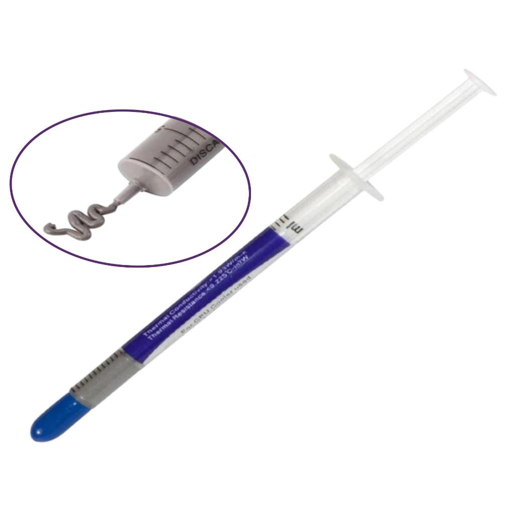 Kit C/ 1/5 Graxa Pasta Térmica Seringa 1g Silver Hy510 Nitrato Prata Graxa Silicone Resfriamento